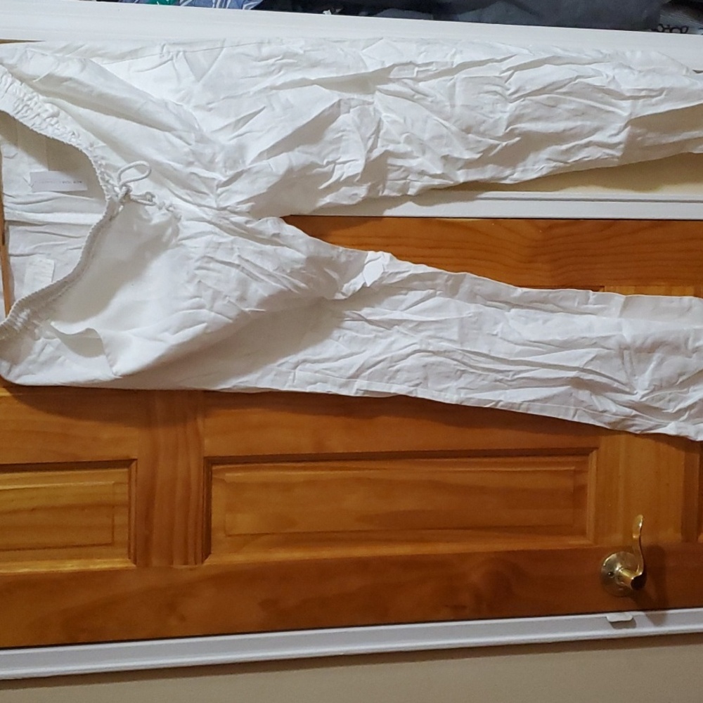 Linen and Viscose pull on pants. Size Large Tall.